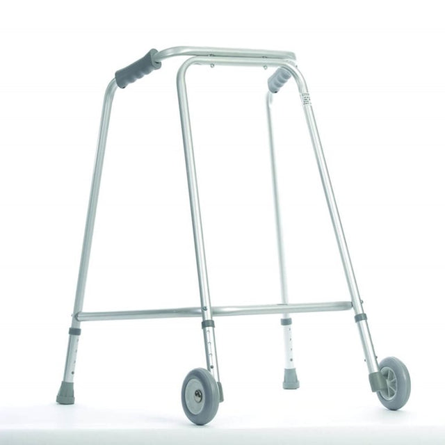 Walking Frame, Non Folding, Hospital,Wheels - Australian Assistive Technology Centre