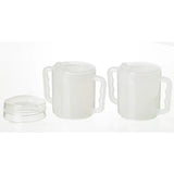 Homecraft Two Handled Mug, 270ml, Pair, with Spout and Splash Lids - Australian Assistive Technology Centre