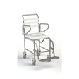 KCare Attendant Propelled Shower Commode with Swing-Up Arms and Swingaway Footrest 400mm - Australian Assistive Technology Centre