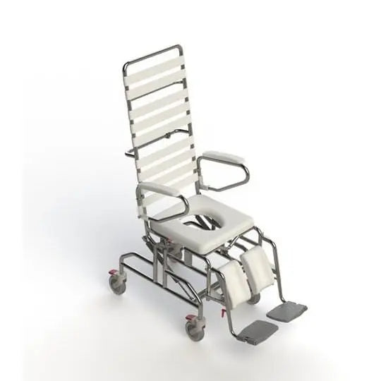 KCare Tilt In Space Height Adjustable Shower Commode - 445mm - Australian Assistive Technology Centre