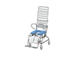 KCare Electric Tilt In Space Mobile Shower Commode with Swingaway Footrest - 445mm - Australian Assistive Technology Centre