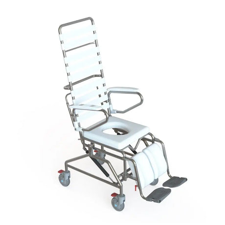 KCare Tilt in Space Attendant Propelled Shower Commode - Australian Assistive Technology Centre