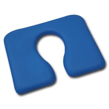 KCare Shower Commode Seat - Handmade Open Blue Vinyl - Australian Assistive Technology Centre