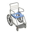 KCare Self Propelled Shower Commode with Swing up Arms and Weight Bearing Footplate - Australian Assistive Technology Centre