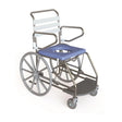 Self Propel Mobile Shower Commode with Weight Bearing Footplate - 500mm - Australian Assistive Technology Centre