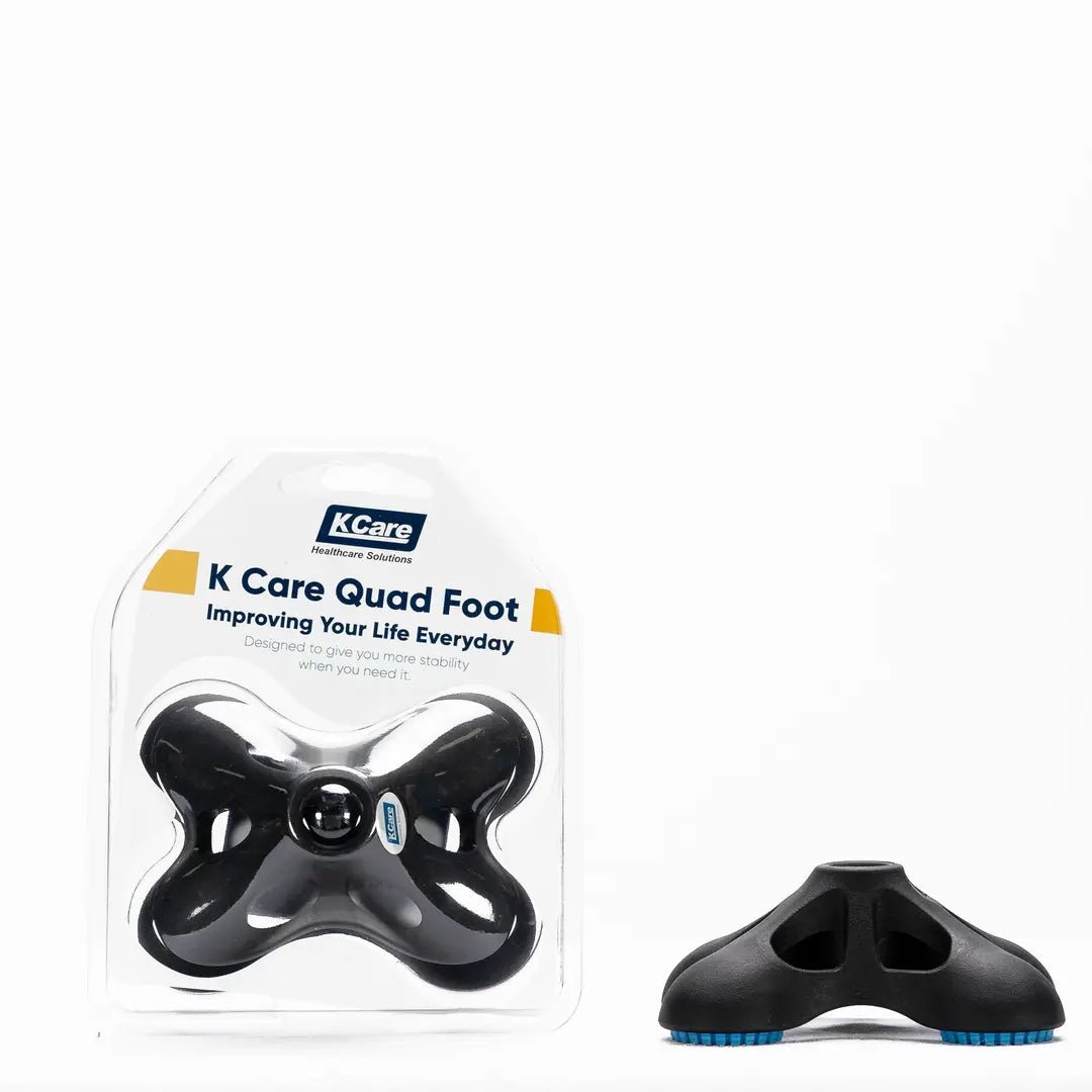 KCare Quad Foot suit 19mm Walking Cane - Australian Assistive Technology Centre