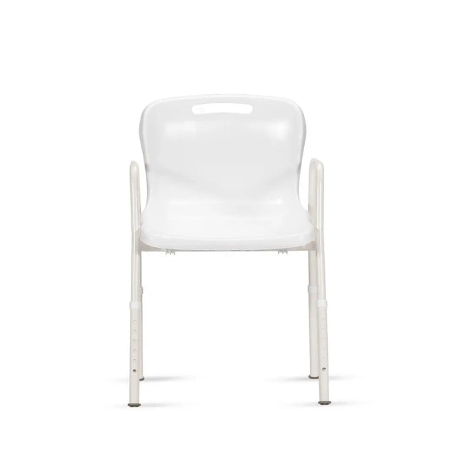 KCare Shower Chair with Arms and Clip On Plastic Seat - 410mm - Australian Assistive Technology Centre