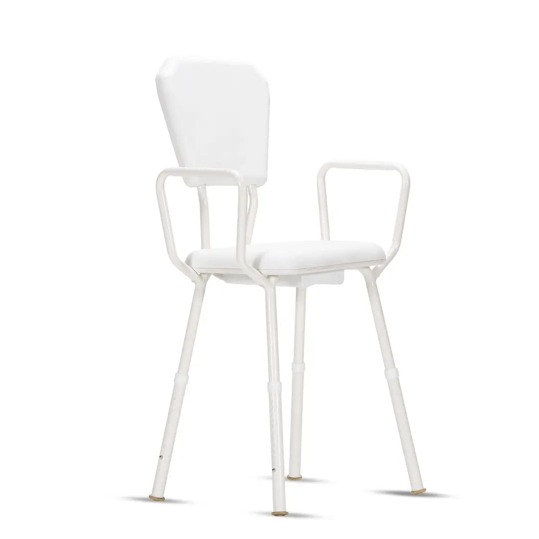 KCare Shower Stool with Arms and Padded Backrest - Australian Assistive Technology Centre
