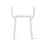 KCare Heavy Duty Shower Stool Clip-on Plastic Seat with Arms Aluminium - Australian Assistive Technology Centre