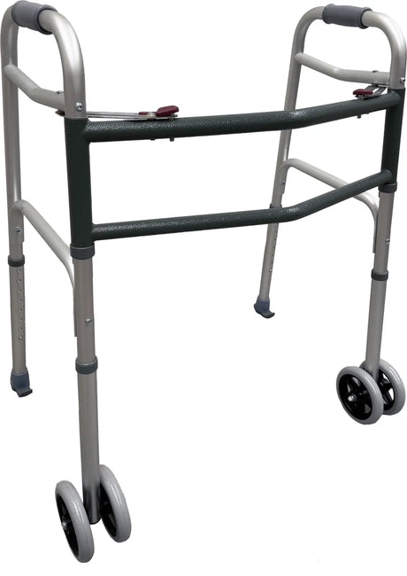 KCare Bariatric Aluminium Pick Up Frame with Wheels and Glides - Australian Assistive Technology Centre