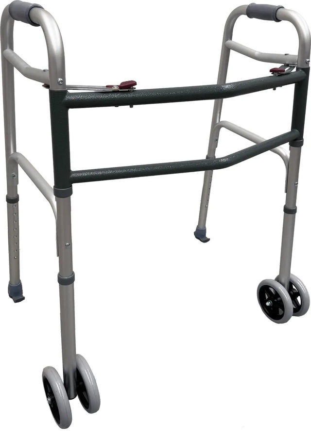 KCare Bariatric Aluminium Pick Up Frame with Wheels and Glides - Australian Assistive Technology Centre