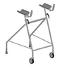 KCare Walking Tutor With Forearm Support Swivel Wheels and Rear Glides Adult - SWL 100kg - Australian Assistive Technology Centre