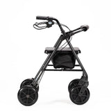 KCare Bowls Walker - 8'' Soft PU Wheels - Black Aluminium - Australian Assistive Technology Centre