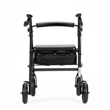 KCare Bowls Walker - 8'' Soft PU Wheels - Black Aluminium - Australian Assistive Technology Centre