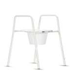 KCare Over Toilet Frame with Clip On Plastic Seat and Splash Guard - 465mm - Australian Assistive Technology Centre