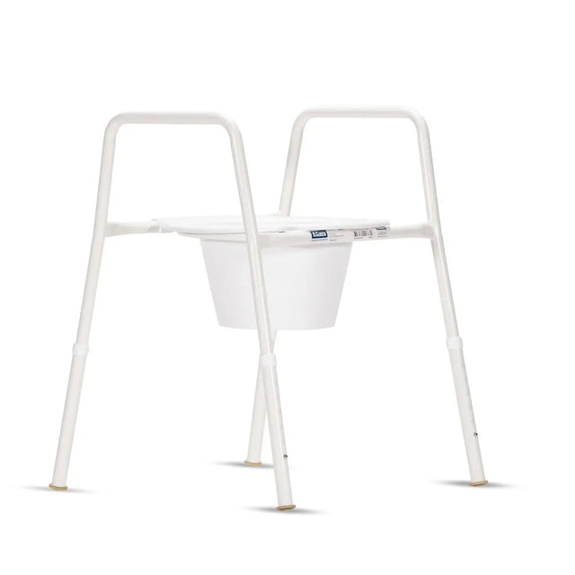 KCare Over Toilet Frame with Clip On Plastic Seat and Splash Guard - 465mm - Australian Assistive Technology Centre