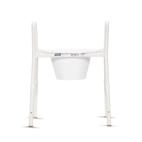 KCare Over Toilet Frame with Clip On Plastic Seat and Splash Guard - 465mm - Australian Assistive Technology Centre