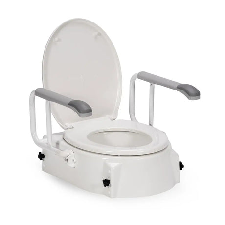 Toilet Seat Raiser with Swingback Arms - Australian Assistive Technology Centre