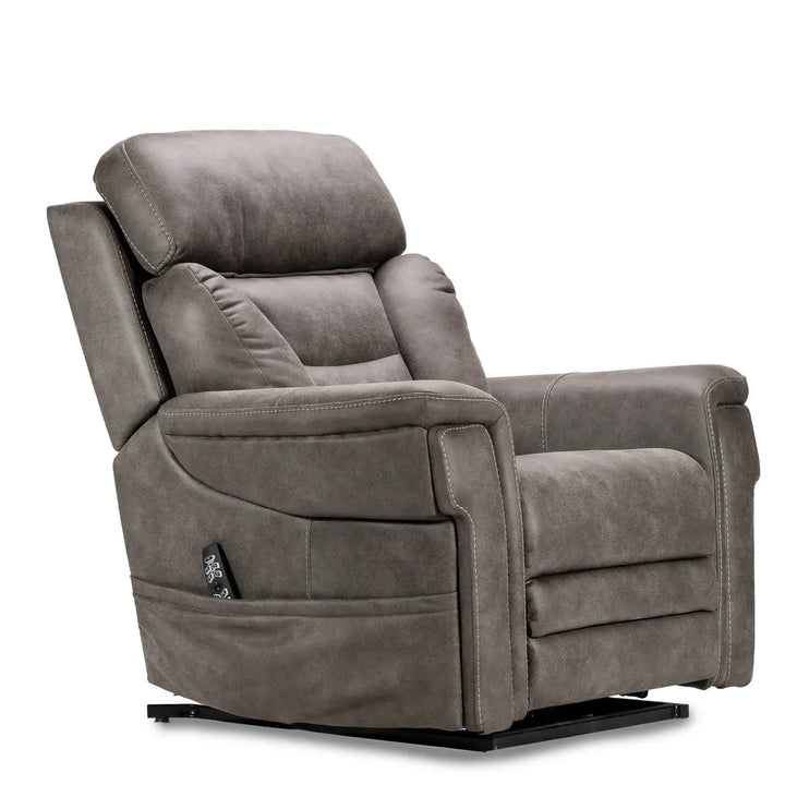 KCare Alivio Donatello Petite Plus Multi-Function 5-Motor Electric Lift Recliner Chair in Grey