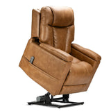K Care Alivio Michelangelo Petite 4-Motor Electric Lift Recliner Chair in Light Brown