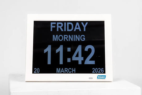 KCare 10" Digital LED Calendar Day Clock - Australian Assistive Technology Centre