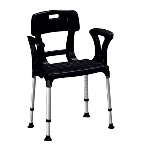 King Shower Seat With Back & Armrests                            BEHI - Australian Assistive Technology Centre