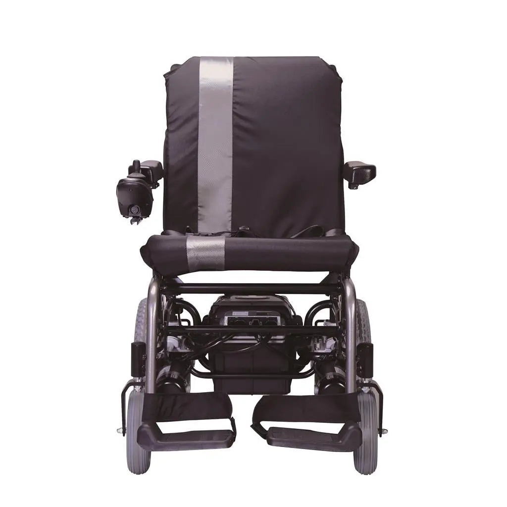 KCare Karma KP10.3 Ergo Nimble Power Wheelchair Silver and Black 18" - Australian Assistive Technology Centre