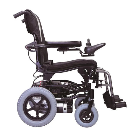 KCare Karma KP10.3 Ergo Nimble Power Wheelchair Silver and Black 18" - Australian Assistive Technology Centre