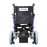 KCare Karma KP25.2 Power Wheelchair Diamond Blue and Black - Australian Assistive Technology Centre