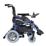 KCare Karma KP25.2 Power Wheelchair Diamond Blue and Black - Australian Assistive Technology Centre