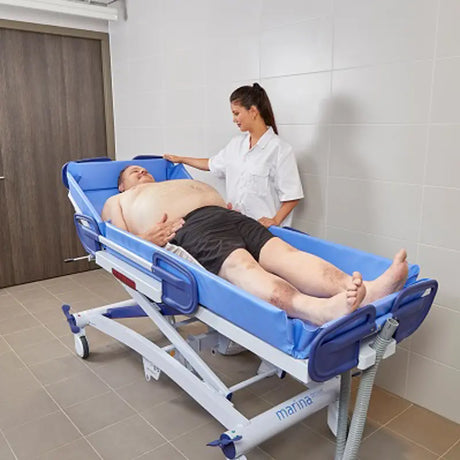 Lopital Marina Deluxe Electric Shower Trolley - Australian Assistive Technology Centre