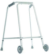 Walking Frame, Non Folding, Hospital,Wheels - Australian Assistive Technology Centre