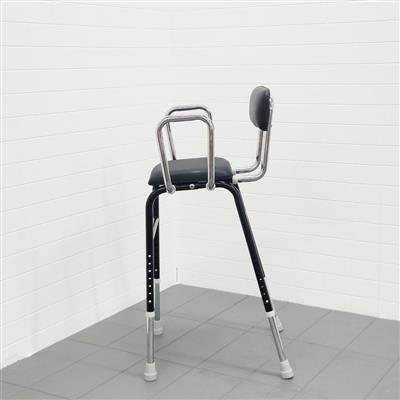 Kitchen Propping Stool with Removable Armrests-Black