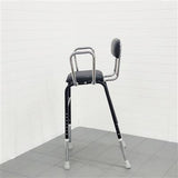 Kitchen Propping Stool with Removable Armrests-Black