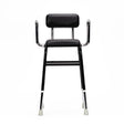 KCare Kitchen Perching Stool with Arms Black - Australian Assistive Technology Centre