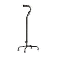 Breezy Quad Cane Deluxe, Black, Large Base, Adult - Australian Assistive Technology Centre