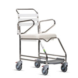 KCare Attendant Propelled Shower Commode with Weight Bearing Footrest - Australian Assistive Technology Centre