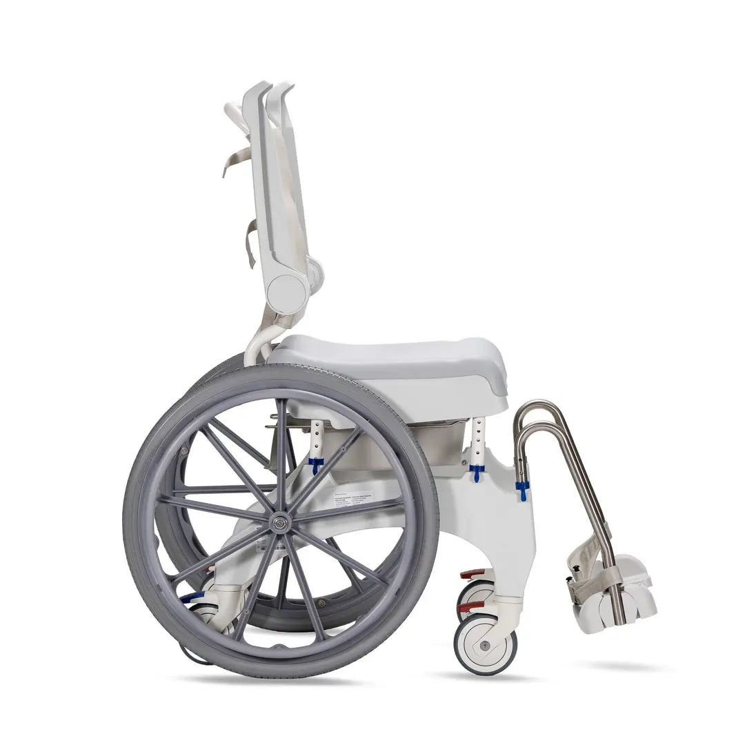 KCare Aquatec Ocean Ergo Self Propelled Commode - Australian Assistive Technology Centre