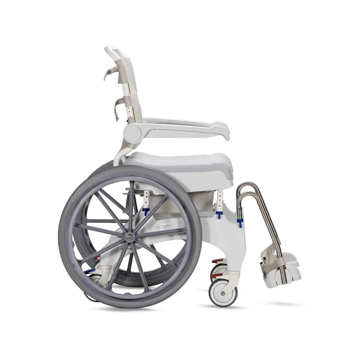 KCare Aquatec Ocean Ergo Self Propelled Commode - Australian Assistive Technology Centre