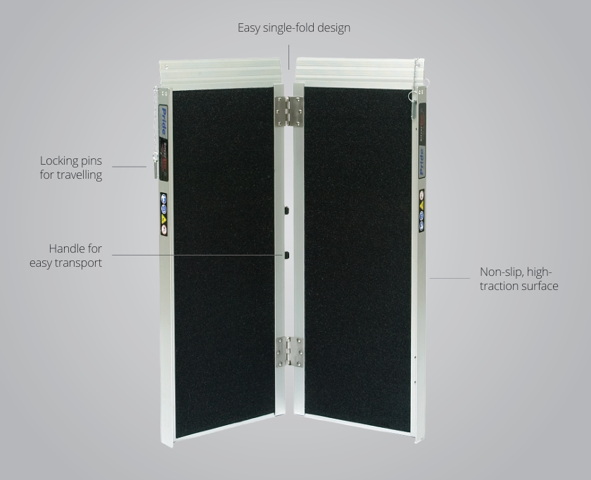 Pride Single fold ramp - Australian Assistive Technology Centre
