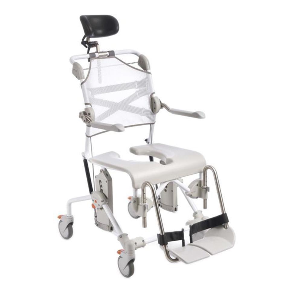 Etac Swift Mobil-2 Tilt In Space Mobile Shower Commode with Pan Holder