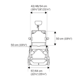 Etac Swift Mobil-2 Tilt In Space Mobile Shower Commode with Pan Holder