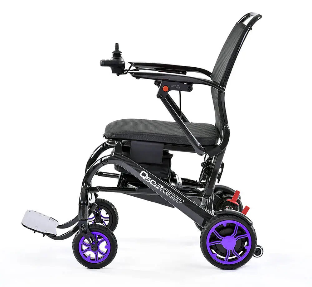 Sunrise Quickie Q50 R Carbon Folding Power Wheelchair - Australian Assistive Technology Centre