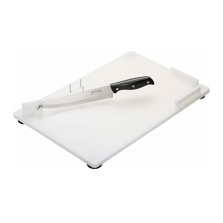 Combination Cutting Board with Chef’s Knife and Spikes