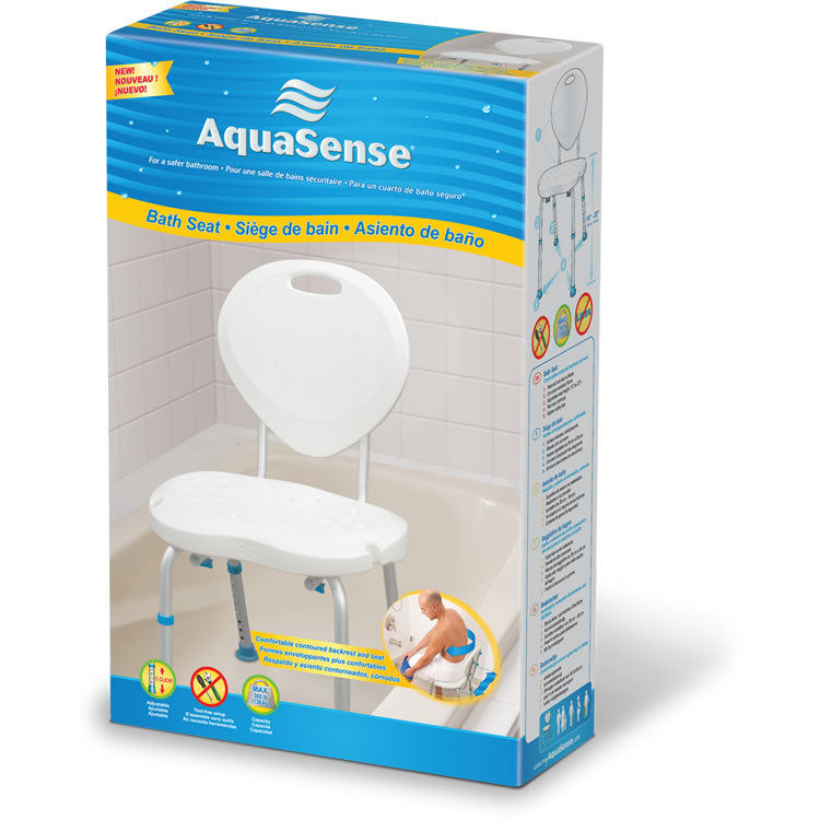 AquaSense Adjustable Bath Seat with Back