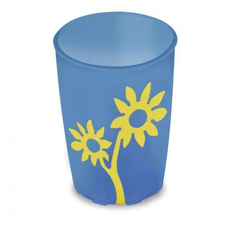 Ornamin Non Slip Cup, Flower Design - Australian Assistive Technology Centre