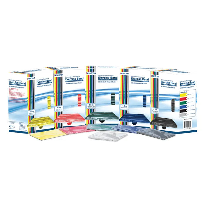 Metron Exercise Bands, Individual Dispenser Pack