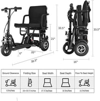 3 Wheel Mobility Power Scooter Electric Foldable