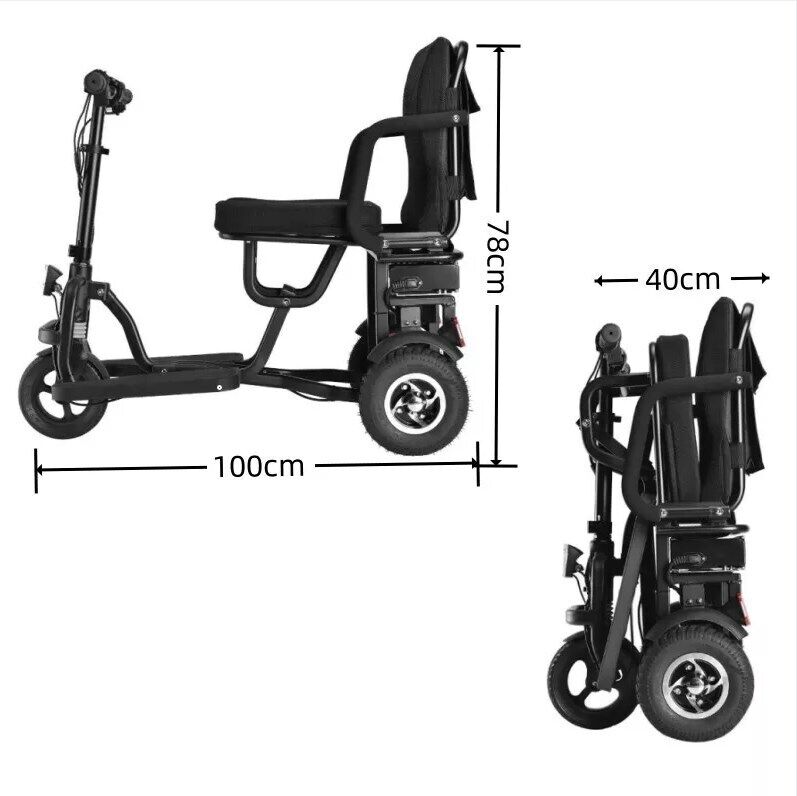 3 Wheel Mobility Power Scooter Electric Foldable