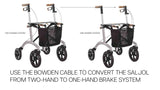 Saljol Bowden Cable - long brake cable for Saljol Walkers - Australian Assistive Technology Centre